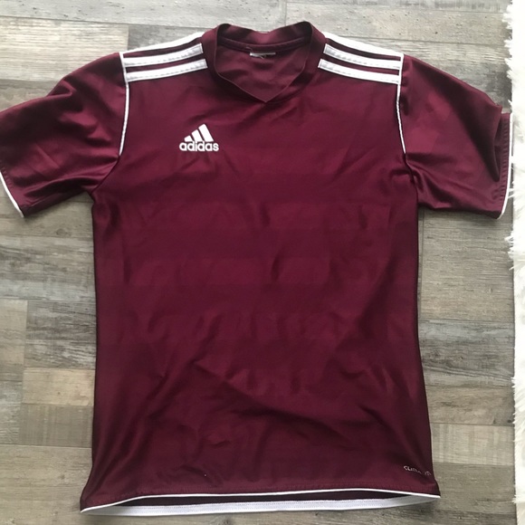 Maroon Adidas soccer tee - Picture 1 of 2